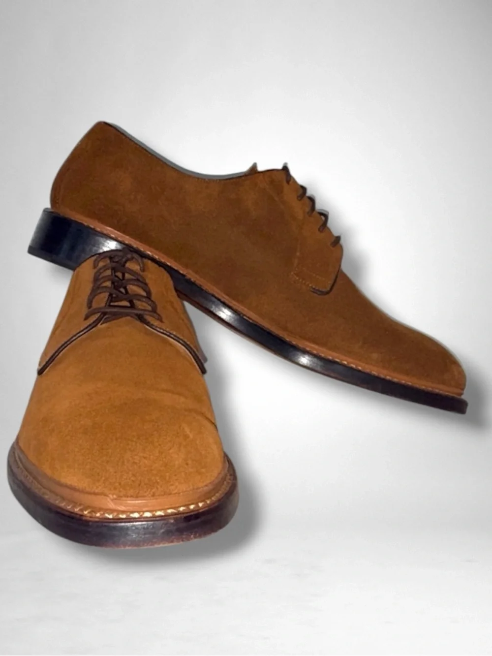 Oliver Sweeney Westleton Suede Derby Shoes Men’s US 10 Brown Suede Goodyear-Welt